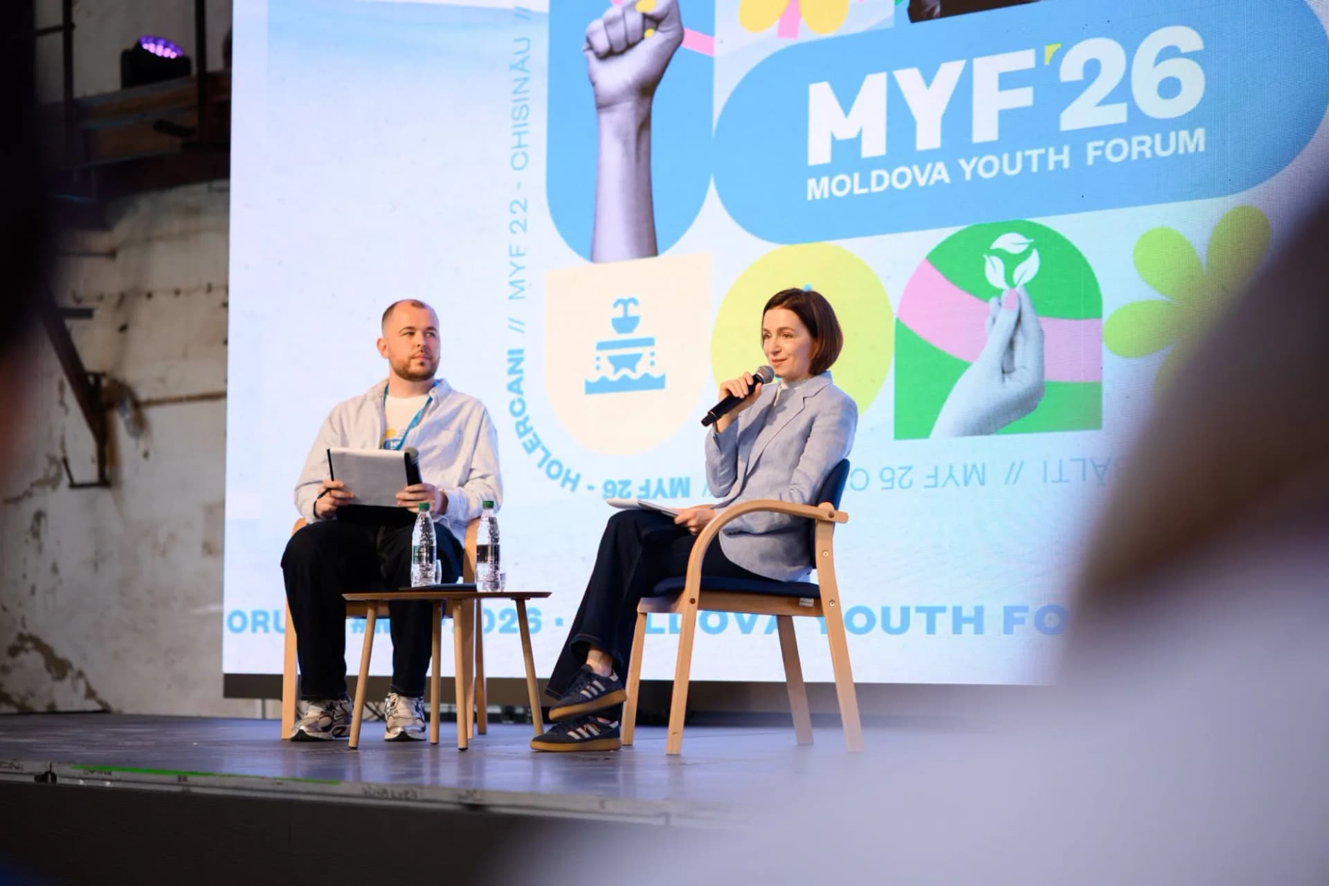 Maia Sandu, discuții cu tinerii la Moldova Youth Forum: Reziliența nu e un concept abstract, ci capacitatea noastră de a face față unor situații complicate