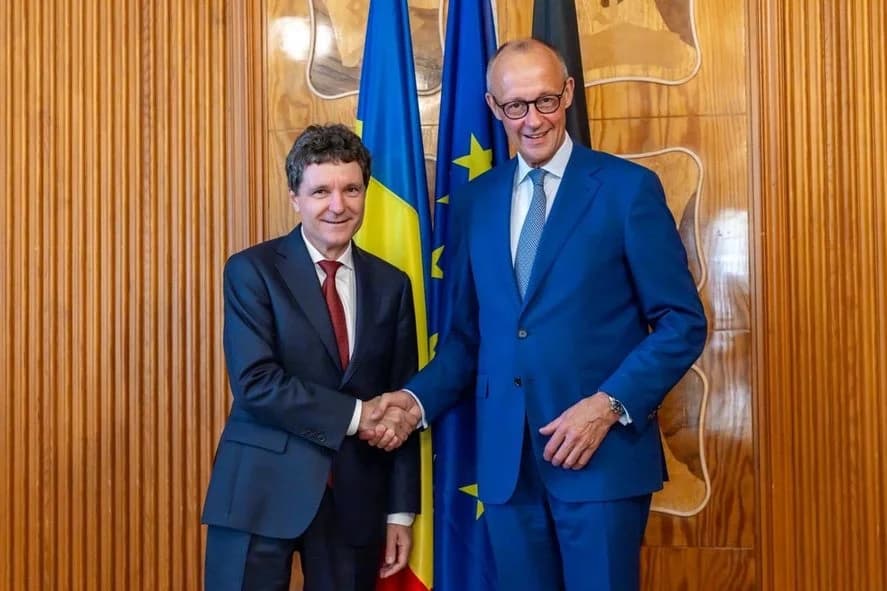 Nicuşor Dan, discuţie cu cancelarul german Friedrich Merz. Cei doi au abordat situaţia de securitate de pe Flancul Estic, în contextul ameninţărilor ruse, dar şi potenţialul cooperării româno-germane în industria de apărare