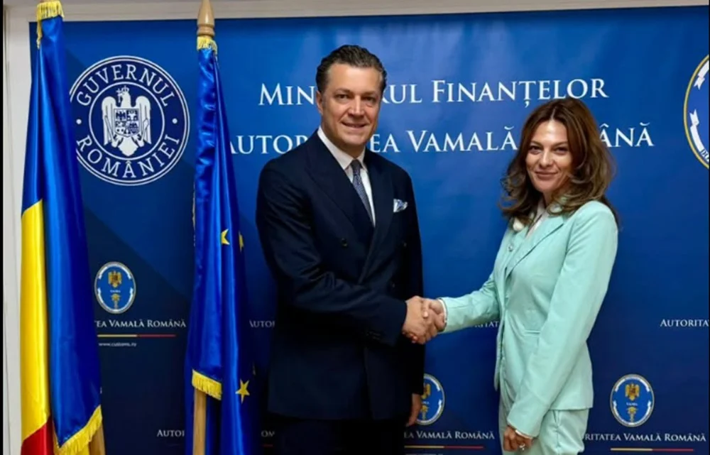 Proiectele comune de modernizare a infrastructurii de frontieră, discutate de ambasadorul R. Moldova Mihai Mîțu cu președintele Autorității Vamale Române
