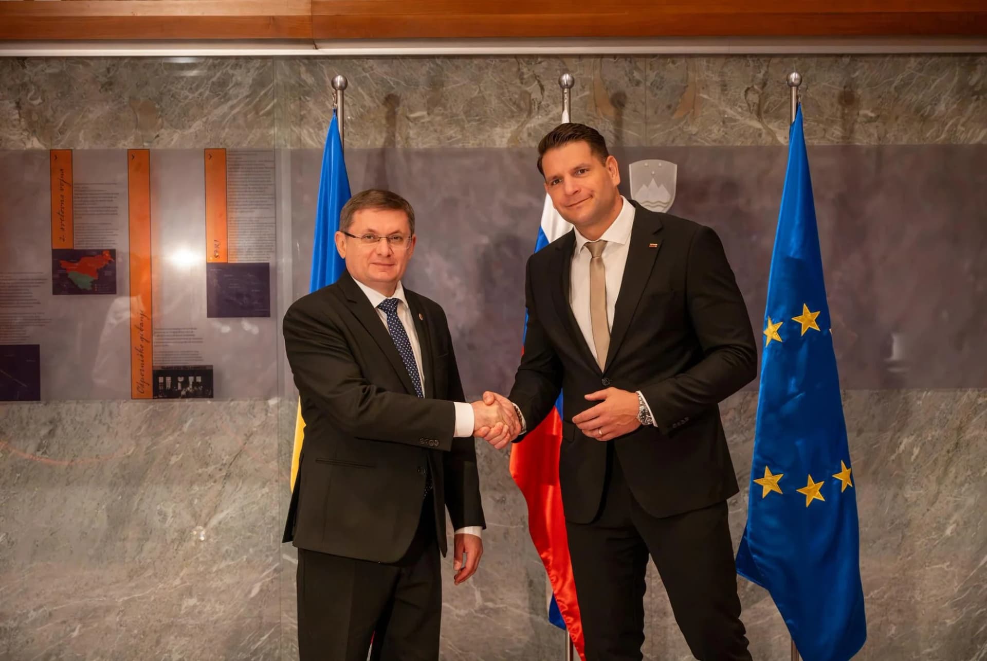 Igor Grosu, întrevedere cu omologul său Zoran Stevanović: Experiența Sloveniei de aderare la UE este una valoroasă pentru Republica Moldova
