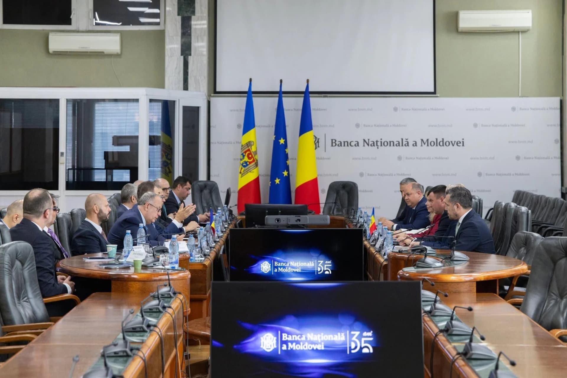 FOTO // Anca Dragu, întâlnire cu delegația Băncii Naționale a României: Sprijinul constant al BNR a avut un impact crucial în parcursul nostru european