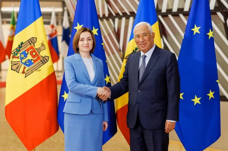Maia Sandu, discuție cu António Costa: R. Moldova este pregătită pentru deschiderea celor patru capitole de negocieri rămase