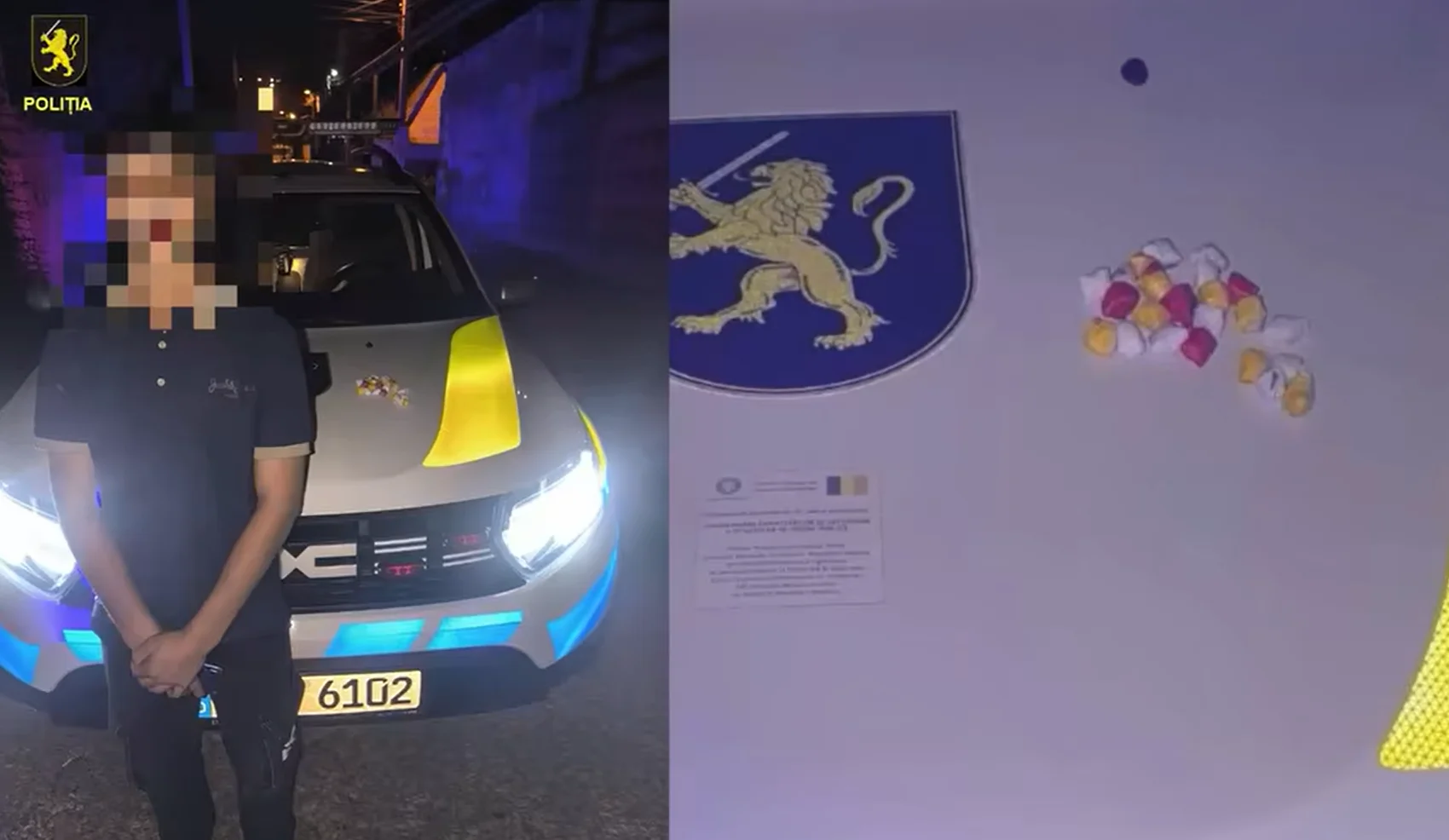 VIDEO // Ar fi plasat droguri în ascunzișuri. Un minor, prins în flagrant de polițiștii capitalei