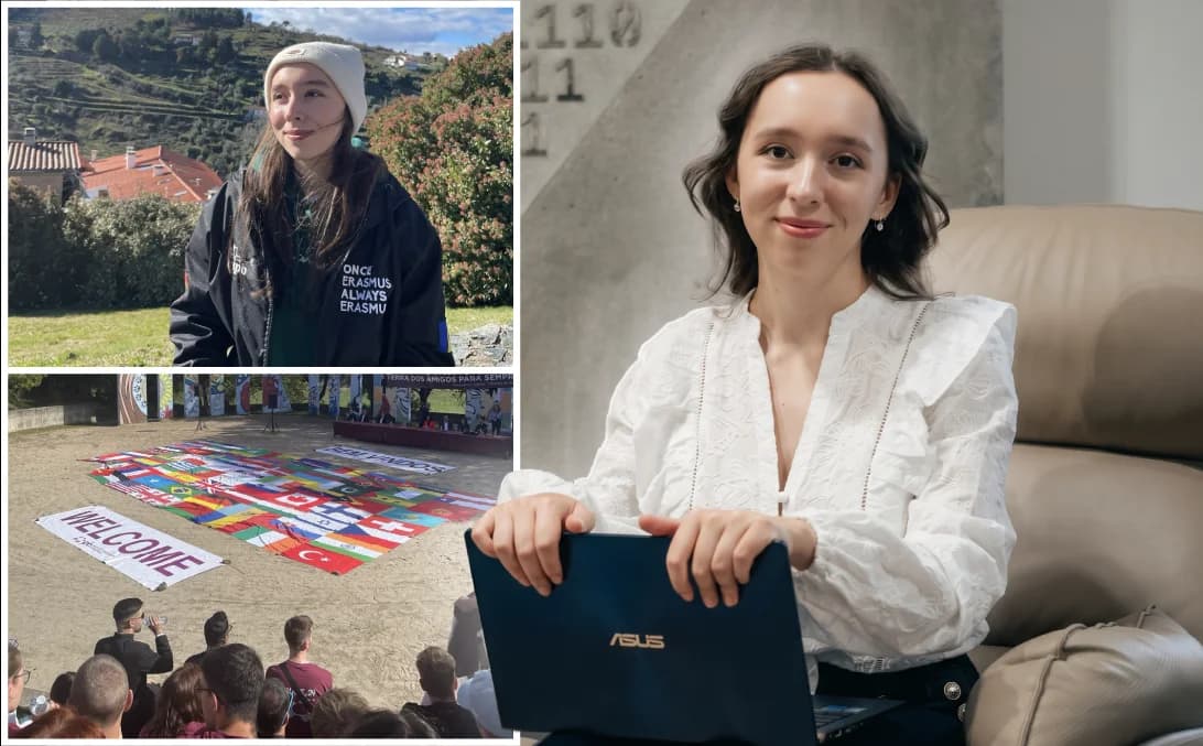 FOTO // De la vis la experiență europeană: istoria Patriciei, studenta care a descoperit Portugalia prin Erasmus+